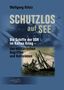 "Schutzlos auf See": Die Schiffe der DDR im Kalten Krieg. Bild eines beschädigten Schiffs im Wasser, düsterer Hintergrund., Buch