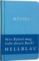 Rätsel hellblau, Buch, Buch
