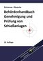 „Behördenhandbuch Genehmigung und Prüfung von Schießanlagen“ steht groß auf weißem Hintergrund mit Zielscheiben-Illustration., Buch