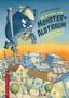 "Wie der riesige, miese Monster-Albtraum ein Kind fand, das ihn zu Ende träumte." Riesiges Monster über Häusern., Buch