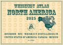 "Whisk(e)y Atlas North America 2025." Karte von Nordamerika mit Fokus auf Whisky-Destillerien. Vintage-Stil., Buch