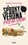 „The Spooky Verona Freak Show“. Blumentrompete, Text: „300 Seiten reines Vergnügen“. Verspielt und bunt., Buch
