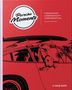 „Porsche Moments“, „FASZINATION LEIDENSCHAFT LEBENSGEFÜHL“, „a ramp book“. Illustration mit Auto und Personen., Buch