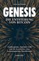 Text: "GENESIS: DIE ENTSTEHUNG VON BITCOIN" und mehr. Illustration mit stilisiertem Bitcoin-Symbol und strahlenförmigen Linien.