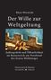 Titel: "Der Wille zur Weltgeltung" von Klaus Wernecke. Illustration: Kanone auf Festungsmauer mit Meerblick., Buch