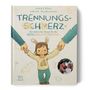 "Jonas Kozi, Joëlle Tourlonias: TRENNUNGS-SCHMERZ. Ein liebevolles Ritual für die KITA-EINGEWÖHNUNG." Kinderzeichnung zeigt ein Kind, das zwei Hände hält., Buch