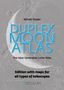 "DUPLEX MOON ATLAS: The Next Generation Lunar Atlas" steht groß, darüber "Ronald Stoyan". Hintergrund: Mondoberfläche., Buch