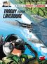 "TANGUY GEGEN LAVERDURE" steht über einem Jet und Piloten in Action-Pose. Oben zwei stilisierte, lächelnde Gesichter., Buch