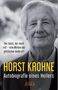 Autobiografie eines Heilers von Horst Krohne, darunter ein Logo mit der Aufschrift "AMRA". Portrait eines älteren Mannes., Buch
