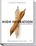 Text: "Claudio Perrando", "High Hydration", "Open Crumb in Perfektion", "Brot Backen am Limit". Zwei Baguettes nebeneinander., Buch