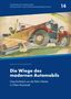 Text: "Die Wiege des modernen Automobils. Geschichte(n) um die Röhr-Werke in Ober-Ramstadt." Illustration: Auto mit Passagieren., Buch