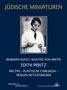 „Jüdische Miniaturen“, „Edith Peritz“, Bild einer Frau in Arztkleidung, schwarz-weiß, hält medizinisches Werkzeug., Buch