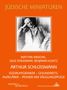 "JÜDISCHE MINIATUREN" oben, darunter Autoren und Titel "ARTHUR SCHLOSSMANN", Bild eines Mannes in Anzug mittig., Buch