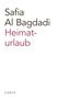 Der Text lautet: "Safia Al Bagdadi, Heimaturlaub, CONTE". Schlichte weiße Hintergrundgestaltung., Buch