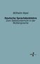 Wilhelm Nast: Deutsche Sprachdenklehre, Buch