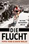 „Die Tour, der Radprofi und ich. DIE FLUCHT. Pippa York & David Walsh.“ Radfahrer mit Publikum am Straßenrand.