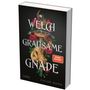 Text: "WELCH GRAUSAME GNADE", "SPIEGEL Bestseller", "LAGO", "CHLOE GONG". Goldener Drache umwickelt ein Schwert mit roten Rosen., Buch