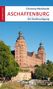 "Christina Meinhardt: Aschaffenburg - Ein Stadtrundgang. Im Vordergrund ein historisches Schloss mit Türmen und Bäumen.", Buch