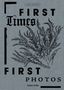 „First Times, First Photos“. Luce Lebart. Illustration von Pflanzen auf grauem Hintergrund., Buch