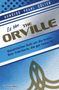Buchtitel "Es lebe THE ORVILLE" mit blauem Hintergrund, stilisiertem Text und geometrischen Mustern., Buch