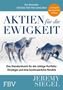 Text: "Der Bestseller, Aktien für die Ewigkeit, 6. komplett überarbeitete Auflage." Ein Bulle und ein Bär aus Metall., Buch