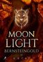 "Moon Light – Bernsteingold II – K.R. Cat". Eine leuchtende Tierlinie auf bernsteinfarbenem Hintergrund., Buch