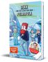 „Benx und der Schatten über Polarpola“ steht oben. Darunter Comicfiguren in Winterkleidung in einer eisigen Landschaft., Buch