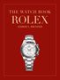 "The Watch Book Rolex" von Gisbert L. Brunner, goldene Schrift auf rotem Hintergrund, eingerahmt.