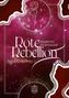 "Rote Rebellion" von Marion Hübinger, Soul Colours 2. Hintergrund in Rot-Pink mit stilisierter Rose und Sternen., Buch