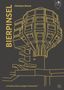 Text: "BIERPINSEL", "Christian Simon", "Architekturführer Steglitz-Zehlendorf". Illustration eines futuristischen Gebäudes., Buch