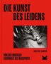 "DIE KUNST DES LEIDENS" über einem liegenden Radfahrer inmitten von Menschen. "VON DER BRUTALEN SCHÖNHEIT DES RADSPORTS"., Buch