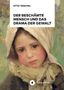 Text: "OTTO TEISCHEL DER BESCHÄMTE MENSCH UND DAS DRAMA DER GEWALT". Gemälde eines Mädchens mit Kopftuch vor grünem Hintergrund., Buch