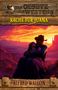 "RACHE FÜR JUANA" steht in gelber Schrift. Darunter ein Paar bei Sonnenuntergang, der Mann trägt einen Cowboyhut., Buch