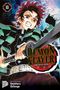"Demon Slayer: Kimetsu no Yaiba 10", Illustration eines kämpferischen Charakters mit wütendem Gesichtsausdruck und Schwert., Buch