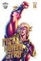„Fist of the North Star“ in goldener Schrift, eine Illustration eines muskulösen Mannes mit erhobenem Arm und entschlossenem Blick., Buch