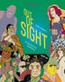 „Out of Sight: 60 unglaubliche Biografien“. Buntes Cover mit verschiedenen illustrierten Persönlichkeiten., Buch