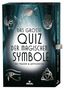 "Das große Quiz der magischen Symbole", "100 Fragen & Antworten". Symbole: Mondphasen, Skarabäus, Hamsa, Auge, Knoten., Buch