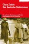 "Clara Zetkin, Der deutsche Stalinismus, eine politische Abrechnung in zwei Briefen, Herausgegeben von Jörn Schütrumpf." Darunter drei Frauen in historischer Kleidung., Buch