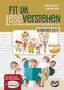 "Fit im Leseverstehen", Kinder mit Büchern; Themen: Kinderrechte, Demokratie. Illustration oben, BVK Logo unten rechts., Buch