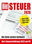 "Bild STEUER 2026. Mehr Tipps, Mehr Tricks, Mehr Geld. Die Geld-zurück-Software. Ihre Steuererklärung 2025 am PC."