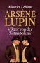 Text: Maurice Leblanc, Arsène Lupin, Viktor von der Sittenpolizei. Zwei Männer in viktorianischer Kleidung mit Hüten., Buch