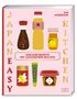 "JAPANEASY", "KITCHEN", "EINFACHE REZEPTE MIT JAPANISCHEN ZUTATEN" und "TIM ANDERSON". Illustrationen von japanischen Zutaten., Buch