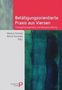 "Betätigungsorientierte Praxis aus Viersen: Changemanagement und Neuausrichtung". Darunter die Namen Markus Schmid, Bernd Sorowka. Unten links ein Verlagslogo. Rechts unten ein abstraktes Kunstwerk in Blau- und Grüntönen., Buch