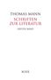 "THOMAS MANN", "SCHRIFTEN ZUR LITERATUR", "ERSTER BAND", "BOER". Ein schlichtes, weißes Buchcover., Buch