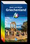 "Nord- und Mittelgriechenland" von Andreas Neumeier und Peter Kanzler. Ruinen vor Bergen unter blauem Himmel. Logo: Michael Müller Verlag., Buch