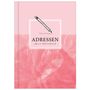 Lisa Wirth: Adressbuch mit Geburtstagskalender | Kontaktbuch in DIN A5| Telefonregister & Adressbuch mit Telefonnummer, Adresse, E-Mail | Telefonbuch rosa, Buch