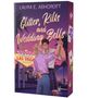 „Glitter, Kilts and Wedding Bells“. Ein stilisiertes Paar tanzt vor einem Las Vegas Schild bei Sonnenuntergang., Buch