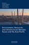 "Russia's North Pacific: Centres and Peripheries." Landschaftsillustration mit Bergen, Meer und Gebäuden im Hintergrund., Buch