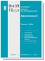 Buchcover mit blauem Hintergrund: "Die 39 Fälle", "Arbeitsrecht", Autoren: Hemmer/Wüst, einfache und verständliche Inhalte., Buch