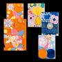 Text: "Hilma af Klint. Schwedische Malerei. 8 Kunst-Klappkarten." Bunte, abstrakte Kunstkarten mit geometrischen Formen., Buch